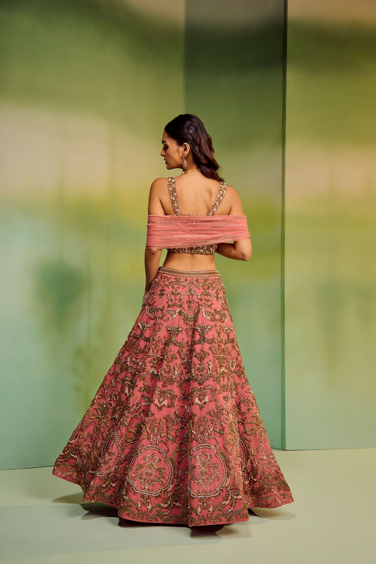 Baroque logo lehenga