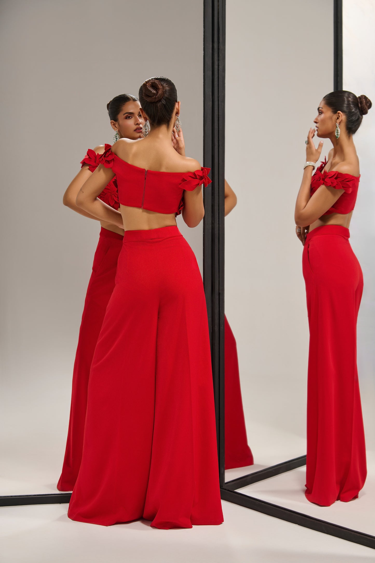 Red leaf co-ord set