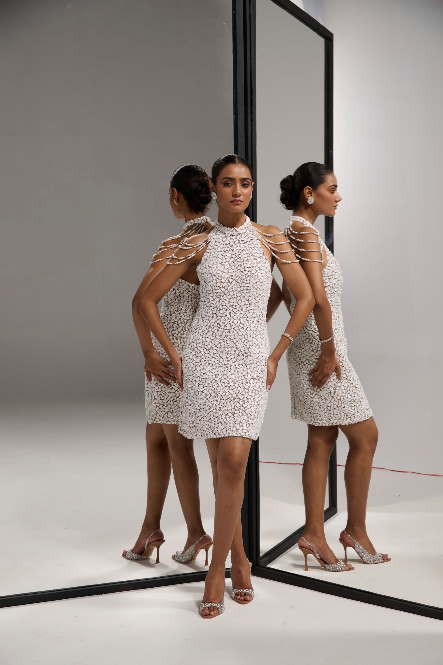 White mirror
dress