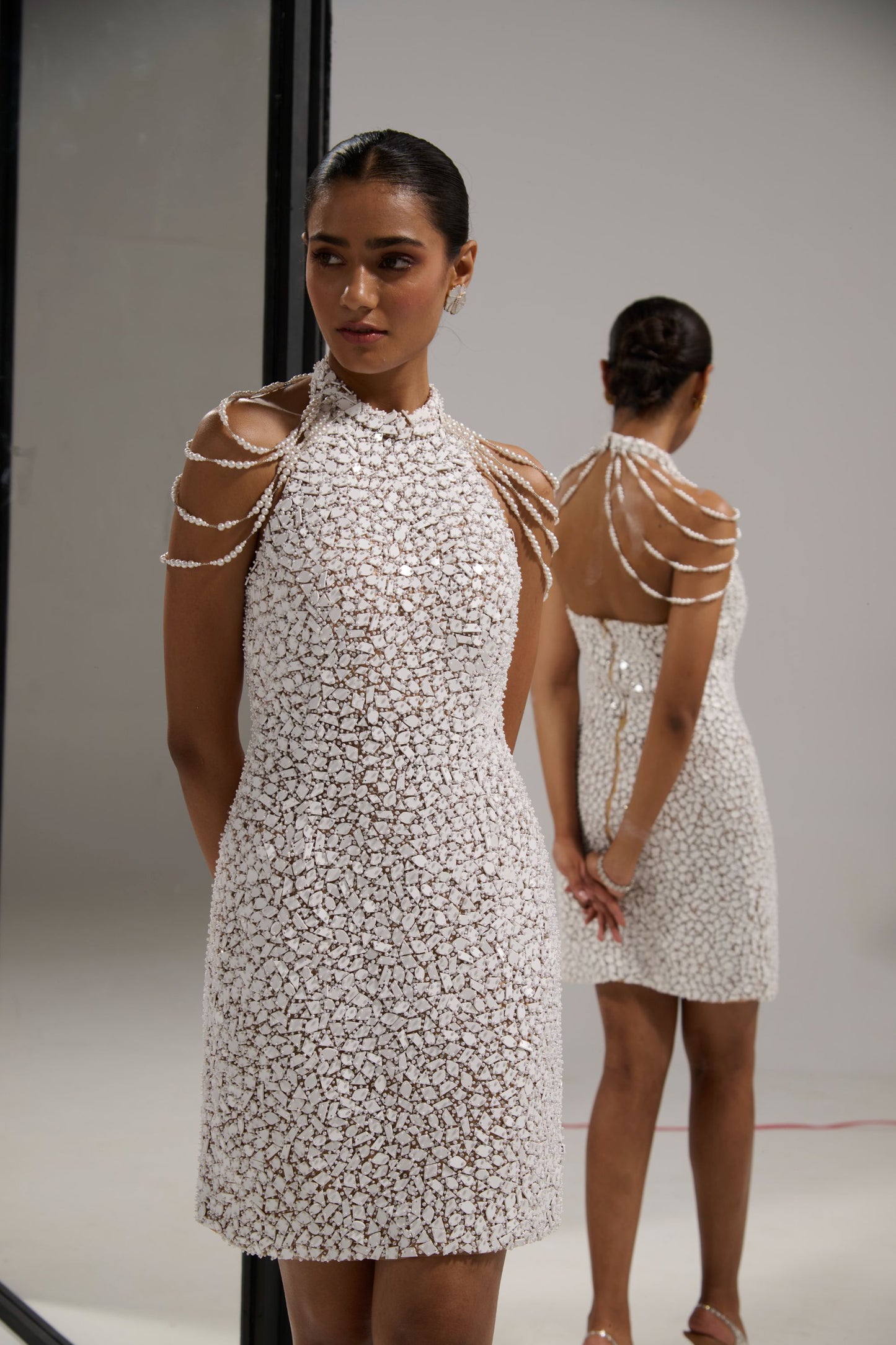 White mirror
dress
