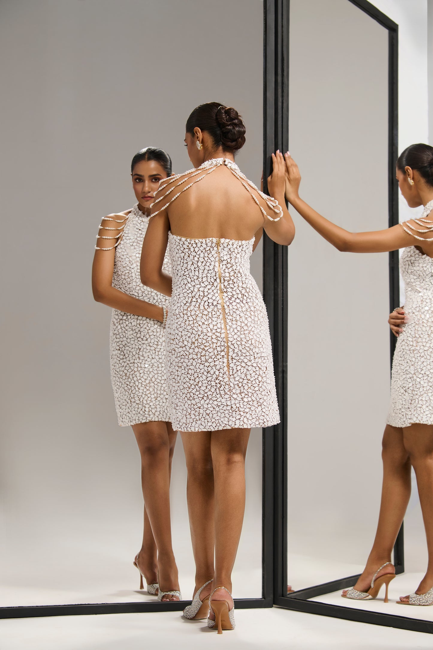 White mirror
dress