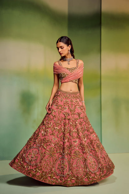 Baroque logo lehenga