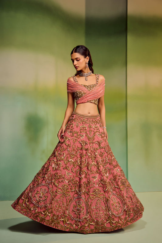 Baroque logo lehenga