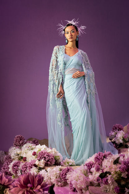 Atlantis Cape Saree