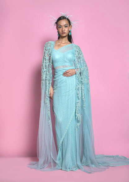 Atlantis Cape Saree