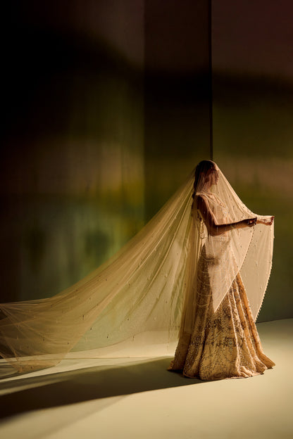 Heavy queen of perl lehenga