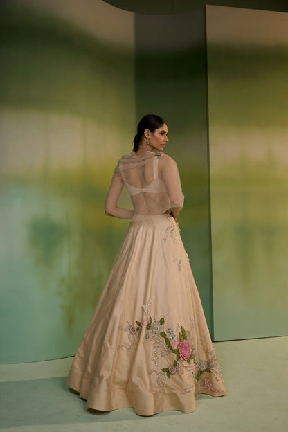 Rose lehenga