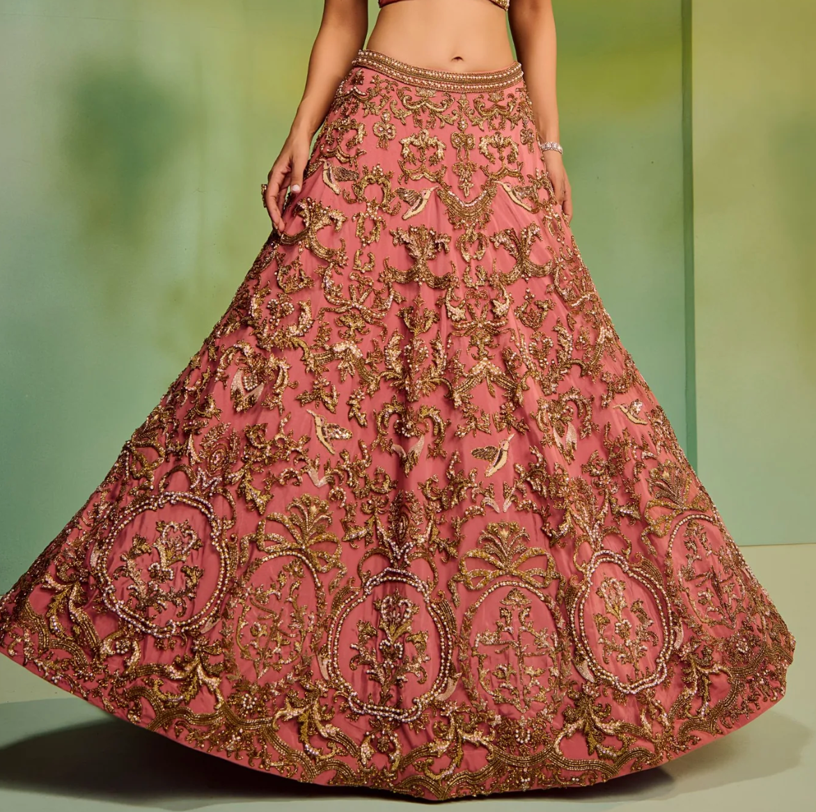 Baroque logo lehenga