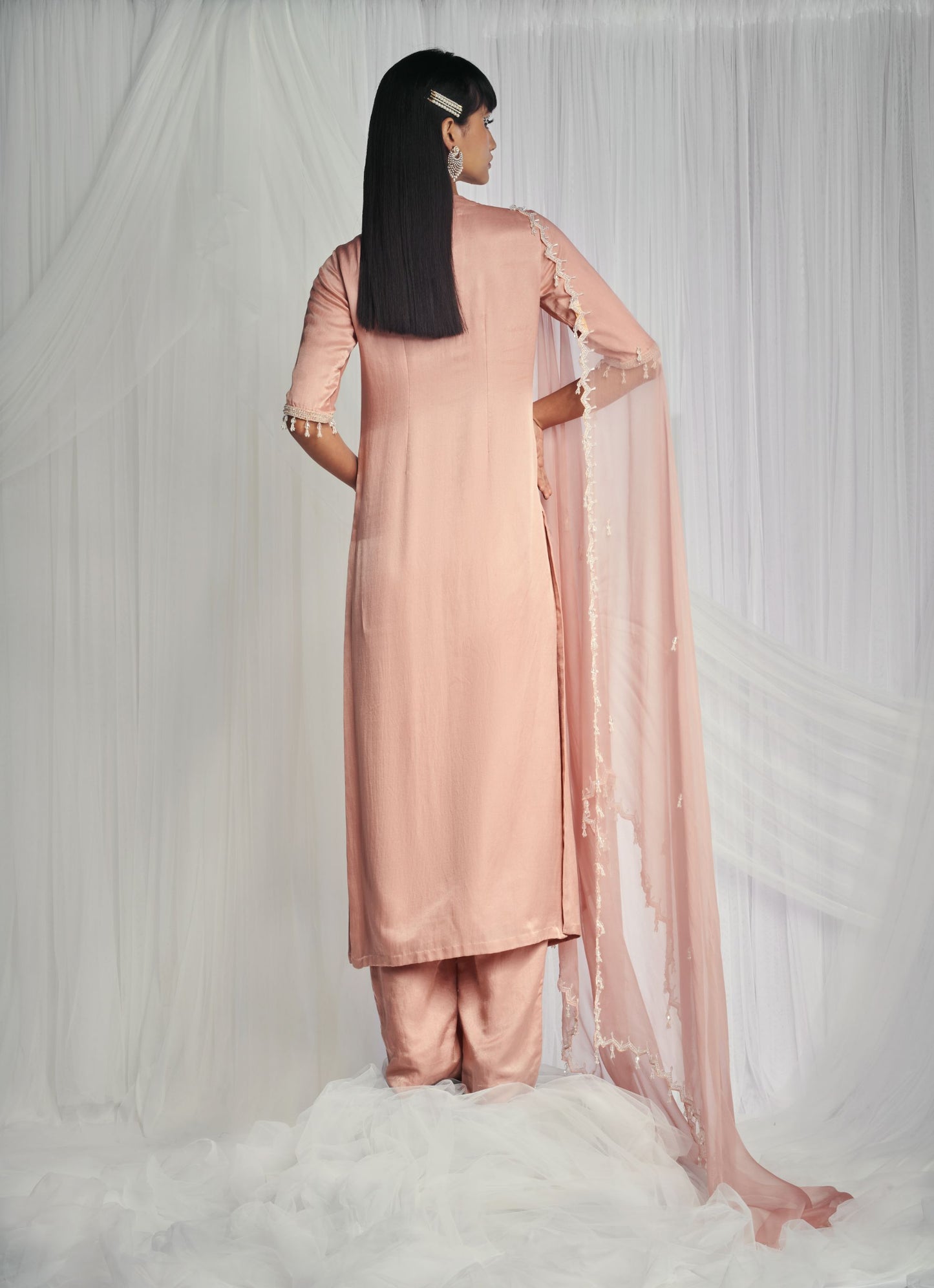 Rouge Crystal Kurta Set